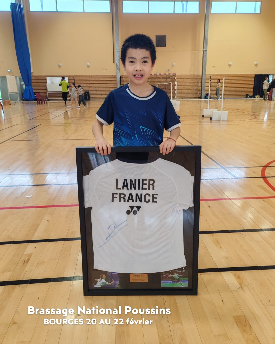 Robin Zheng en compétition de badminton